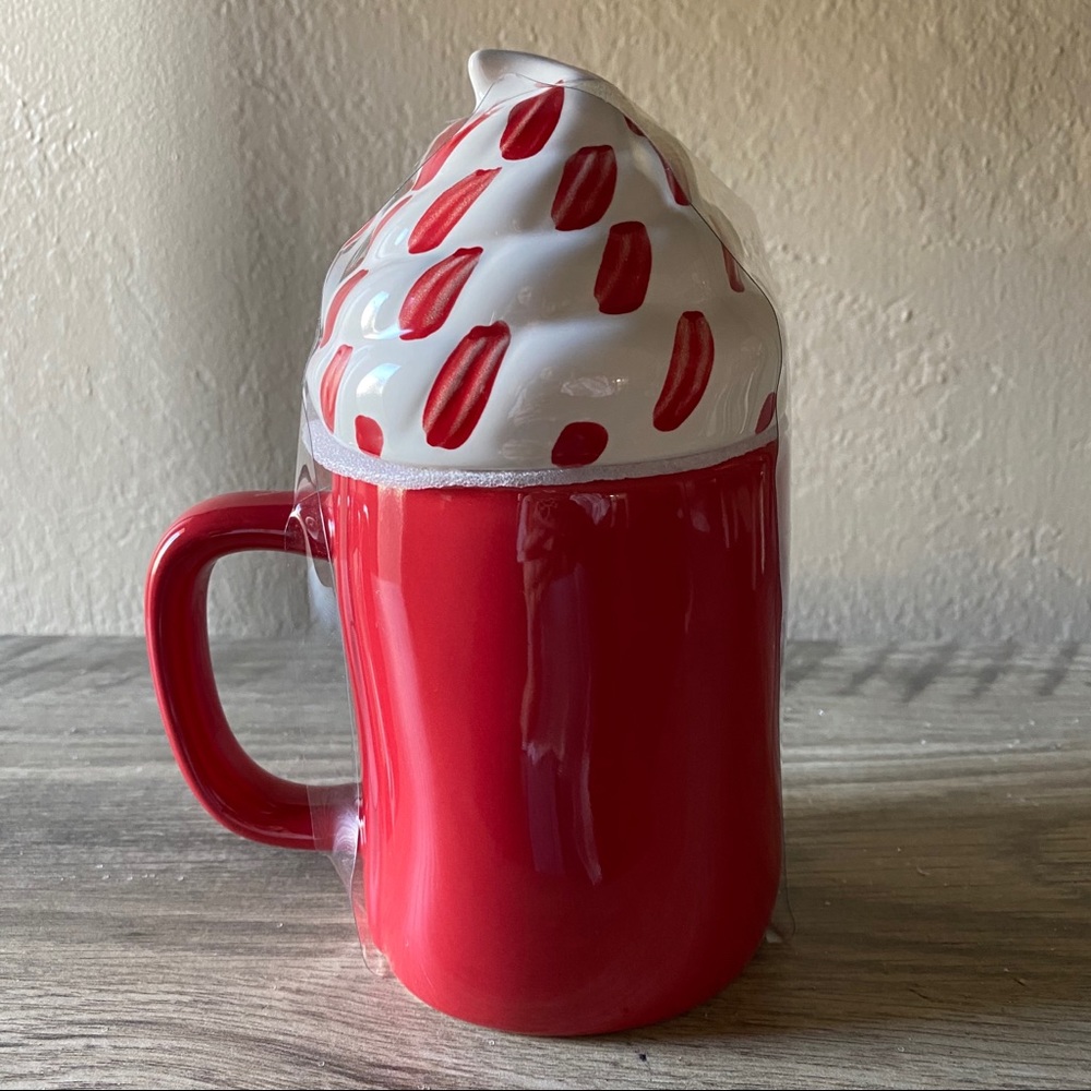 NWT Rae Dunn PEPPERMINT MOCHA Christmas Topper Mug - Picture 3 of 3